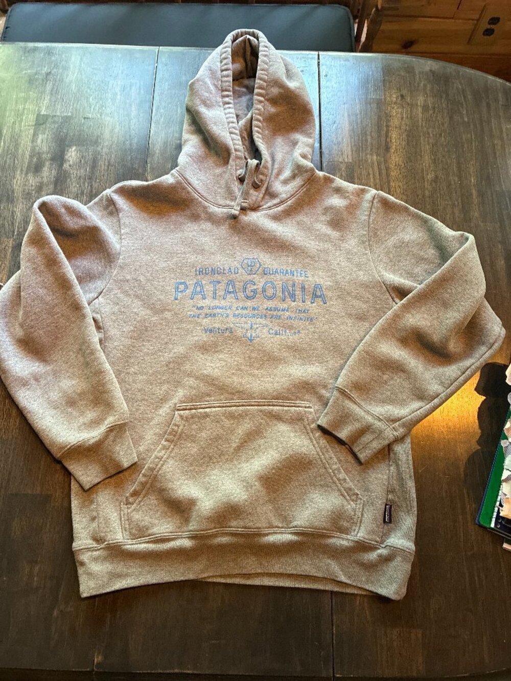 Patagonia Men's Brown and Tan Hoodie